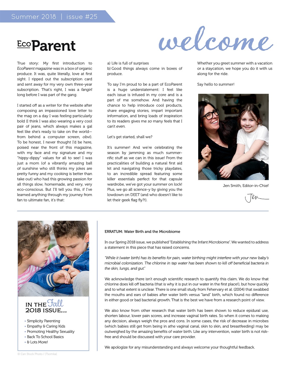Ecoparent Magazine Preview Pages