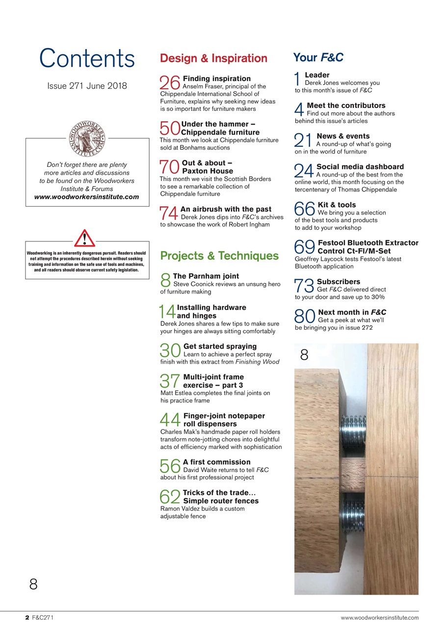 Furniture & Cabinetmaking Preview Pages