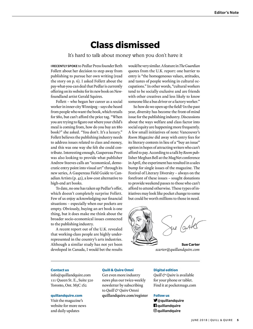 Quill & Quire Preview Pages