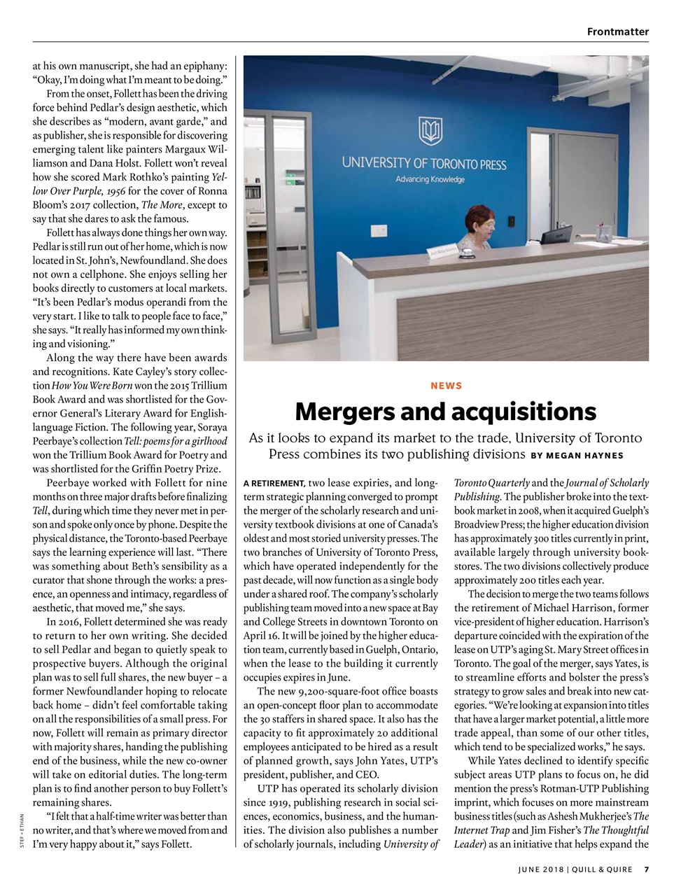 Quill & Quire Preview Pages