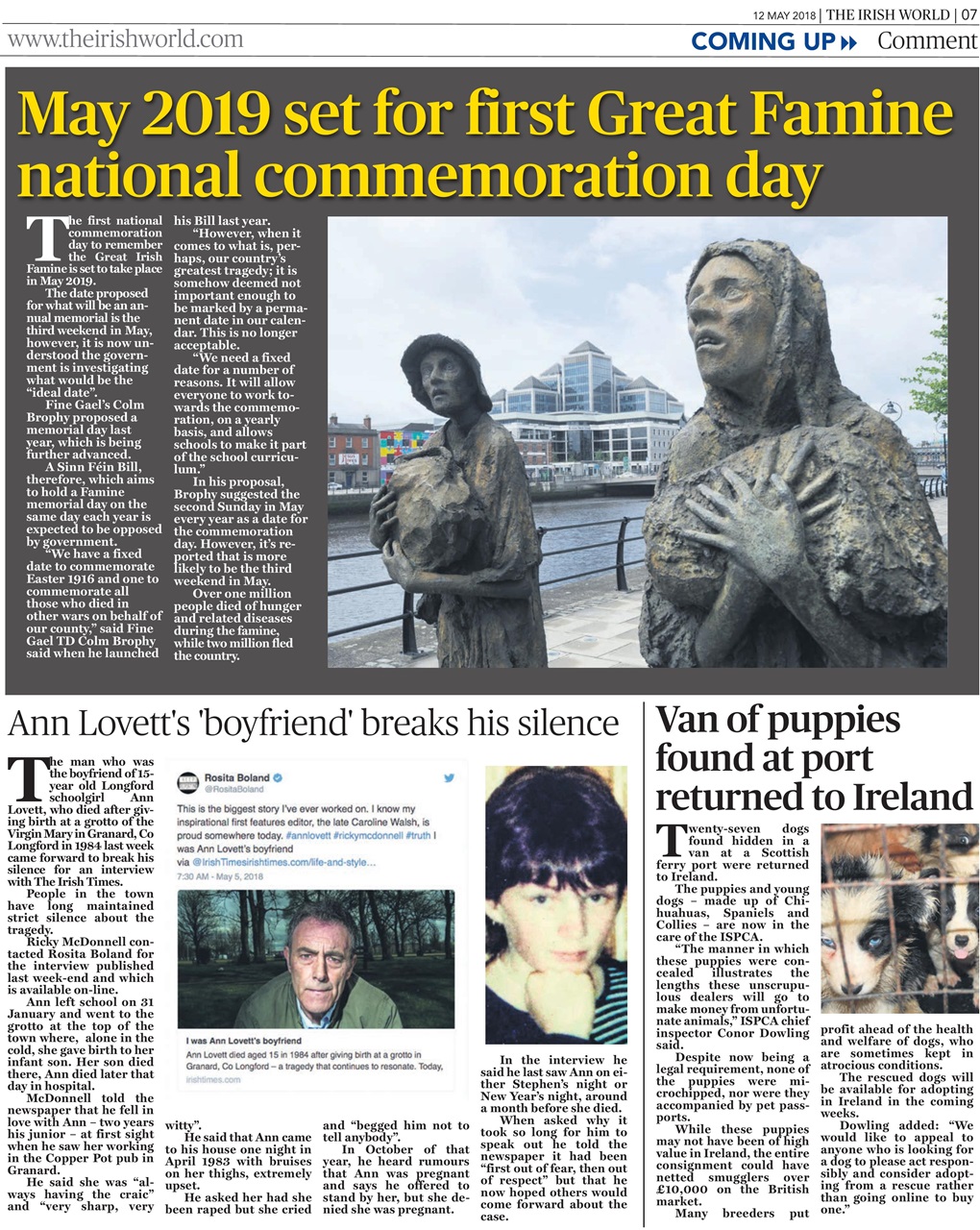 Irish World Preview Pages