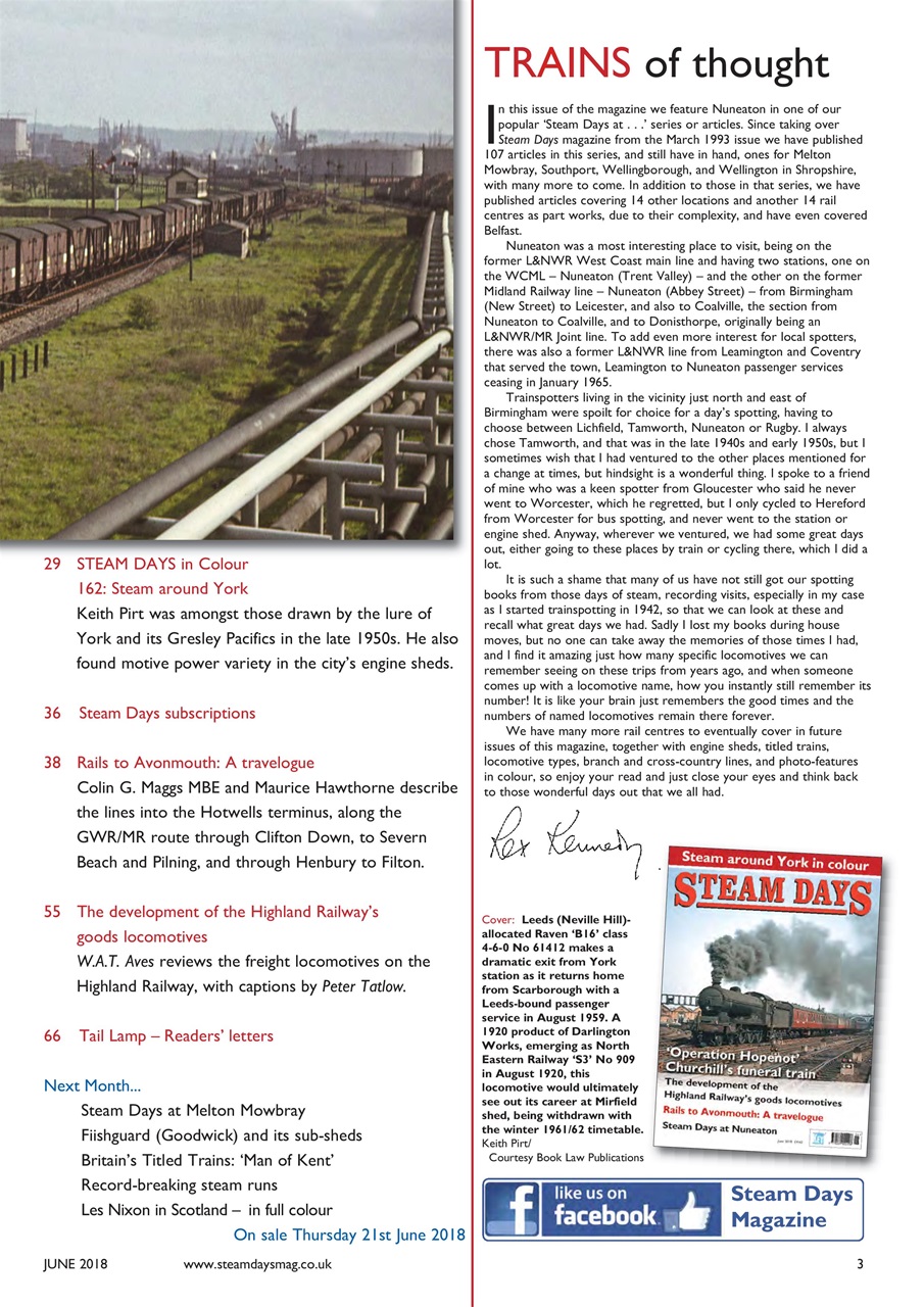 Steam Days Preview Pages