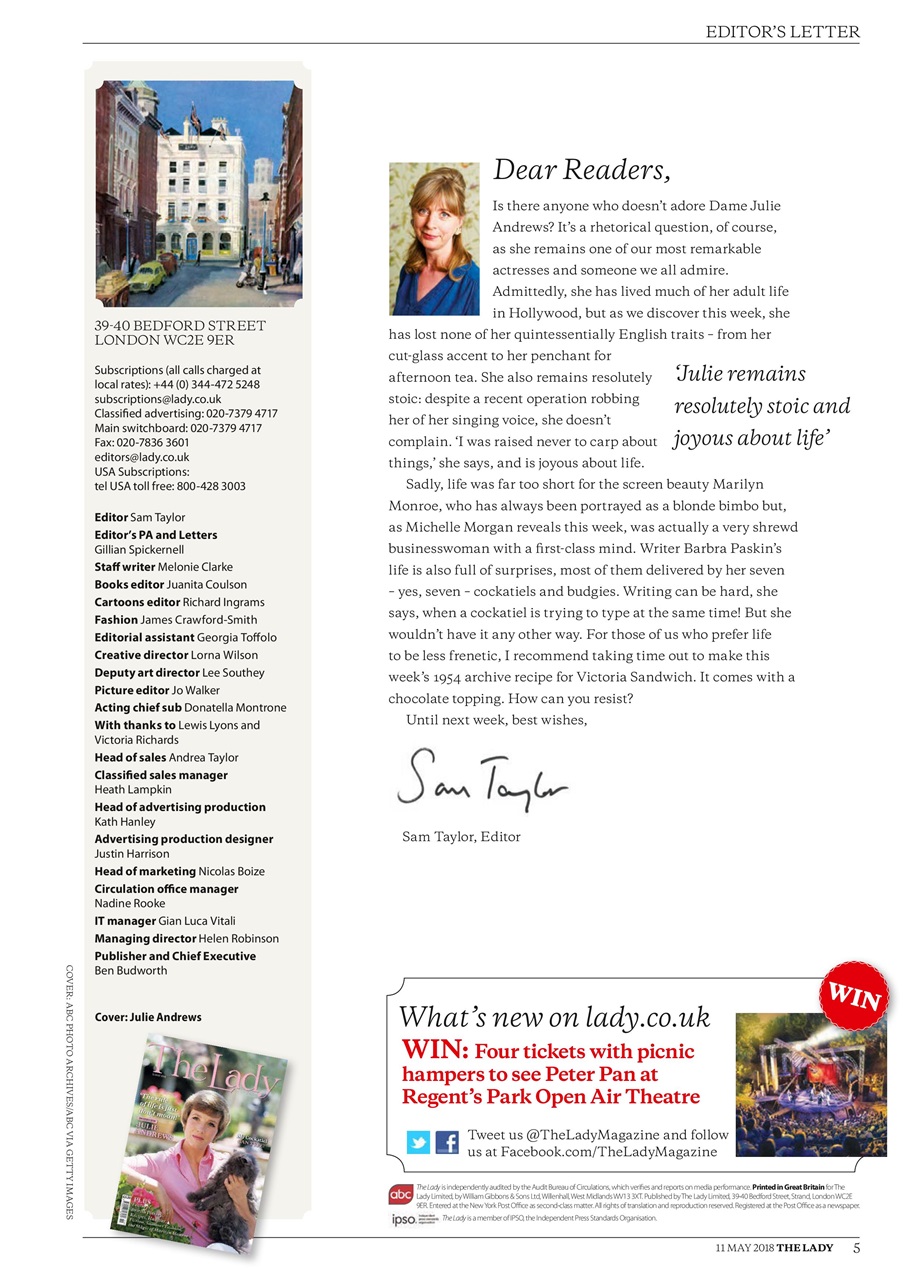 The Lady Preview Pages