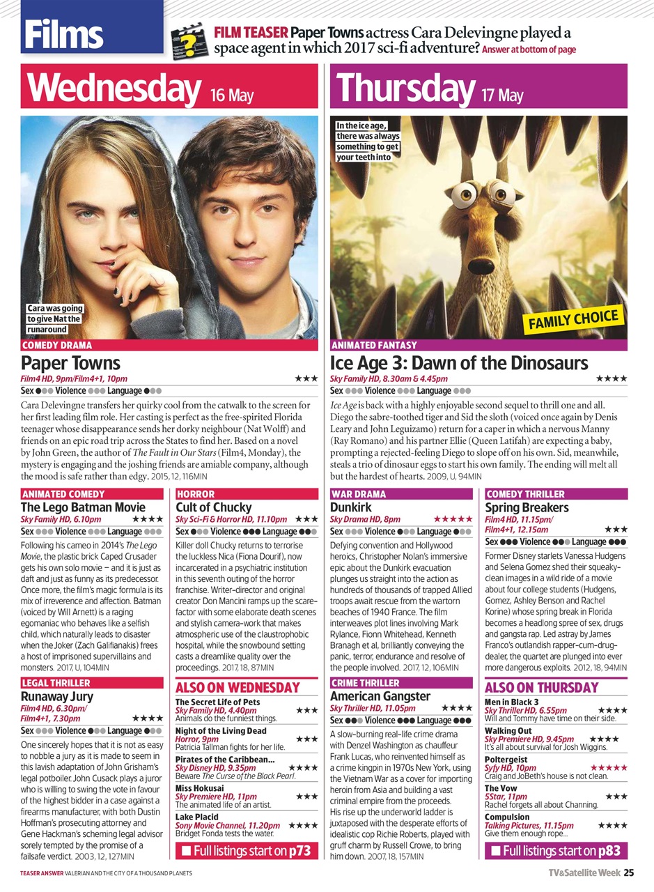 TV & Satellite Week Preview Pages
