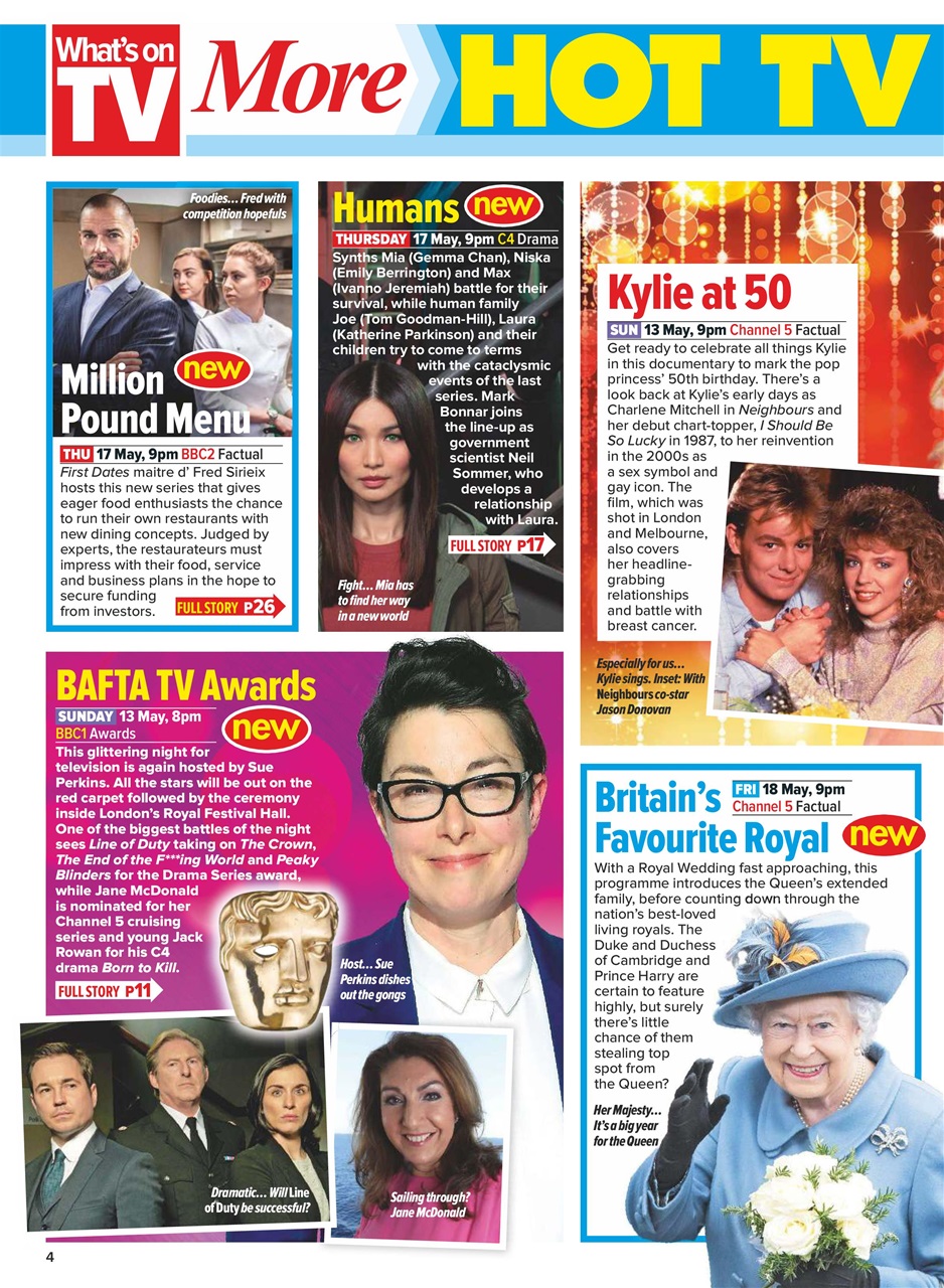 What's on TV Preview Pages