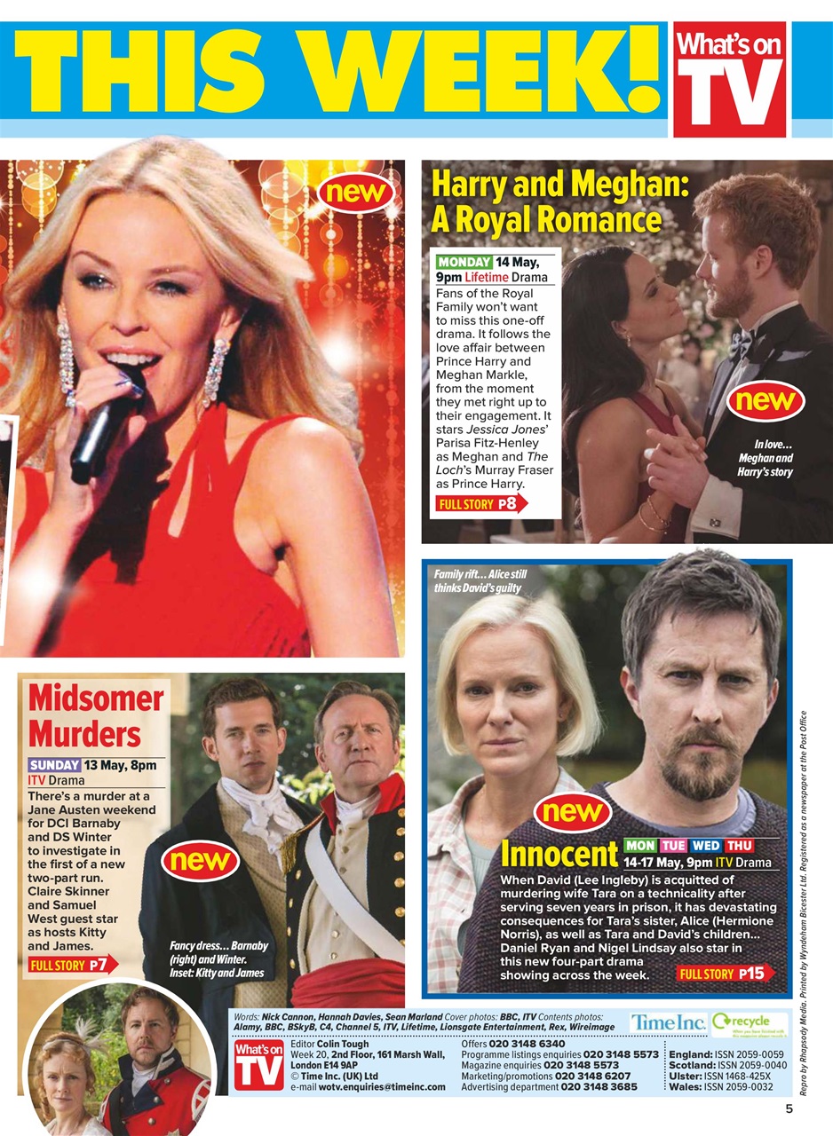 What's on TV Preview Pages