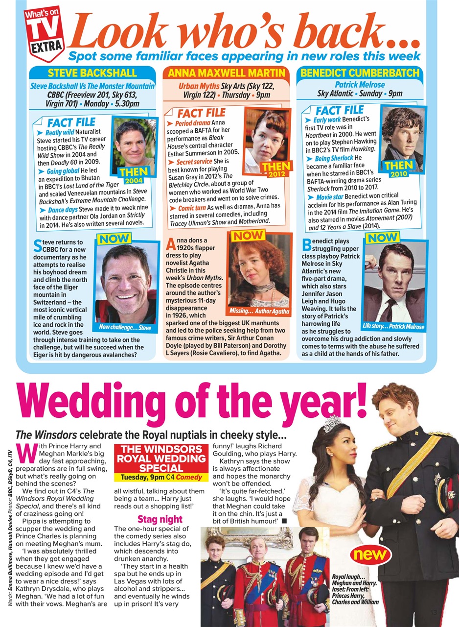 What's on TV Preview Pages
