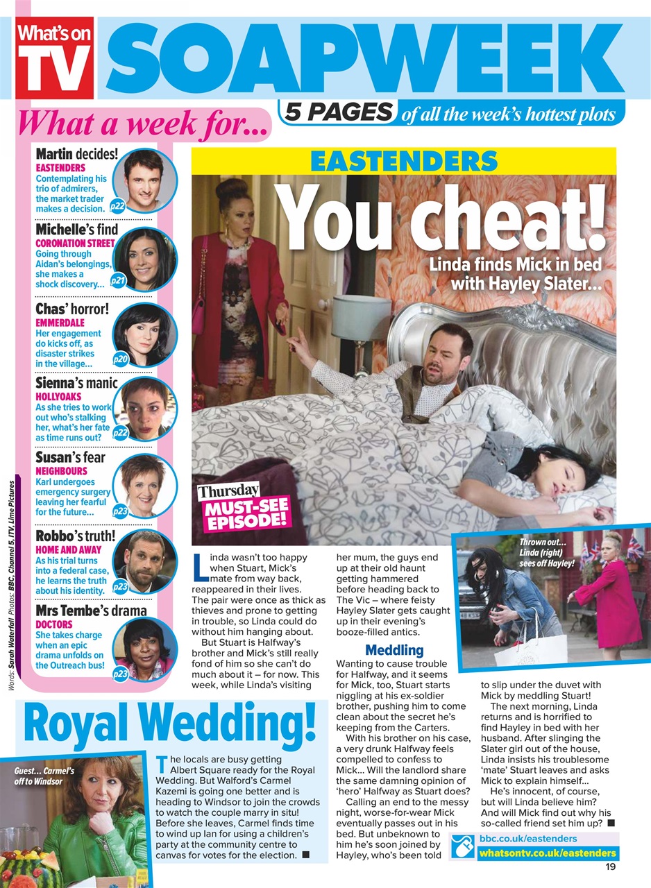 What's on TV Preview Pages