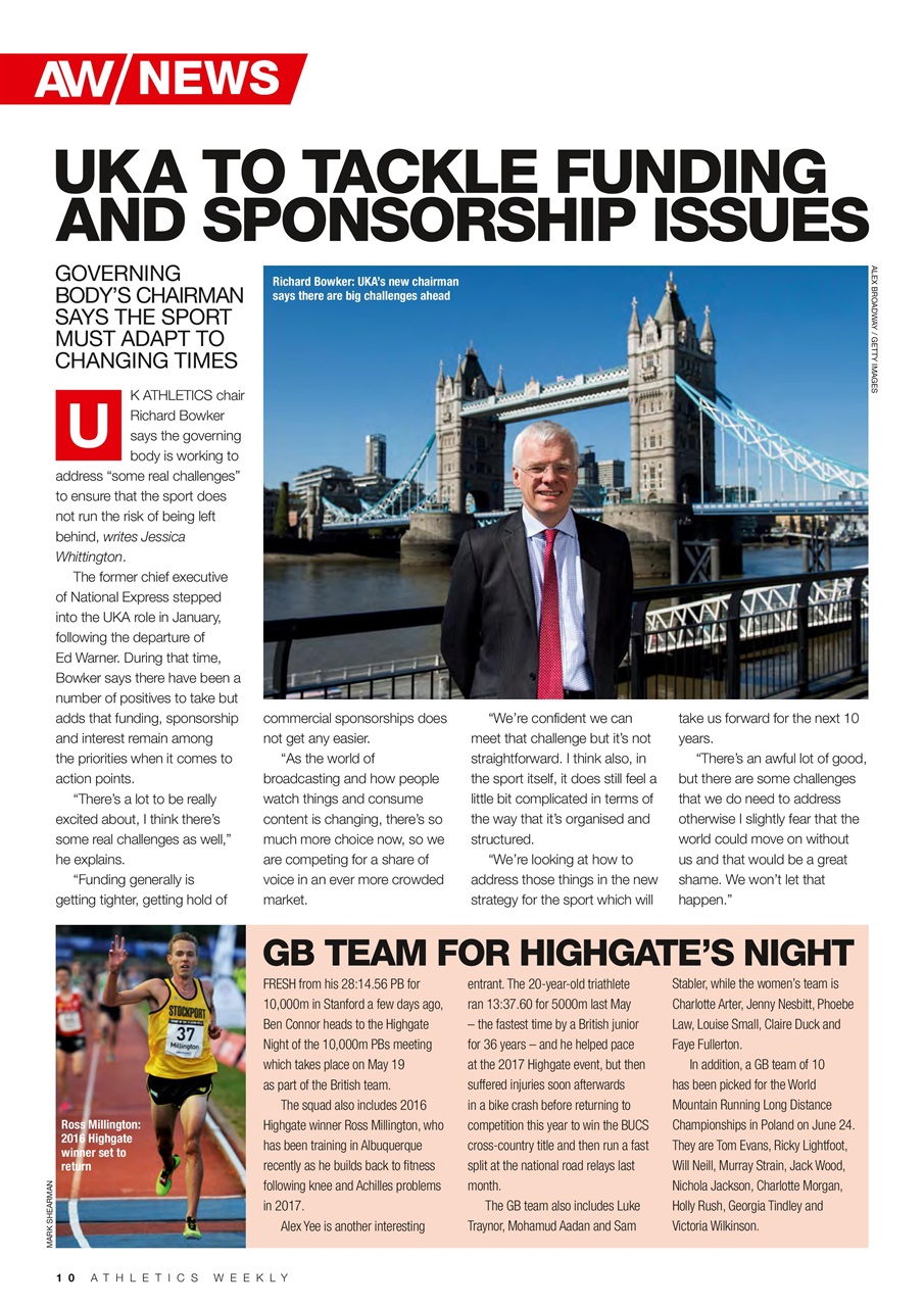 AW – Athletics Weekly Magazine Preview Pages