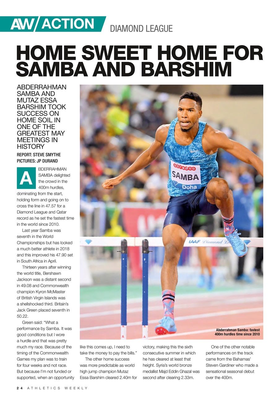 AW – Athletics Weekly Magazine Preview Pages