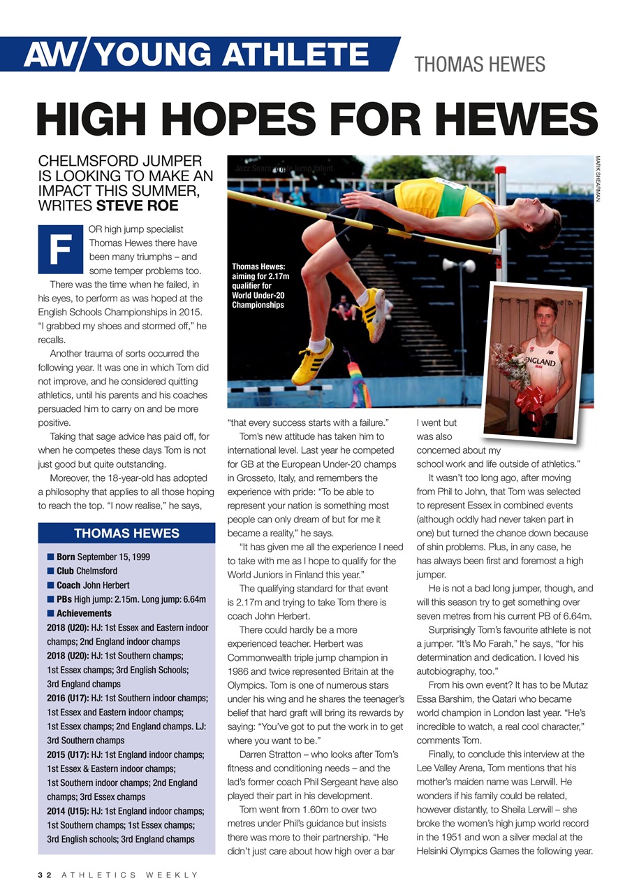 AW – Athletics Weekly Magazine Preview Pages