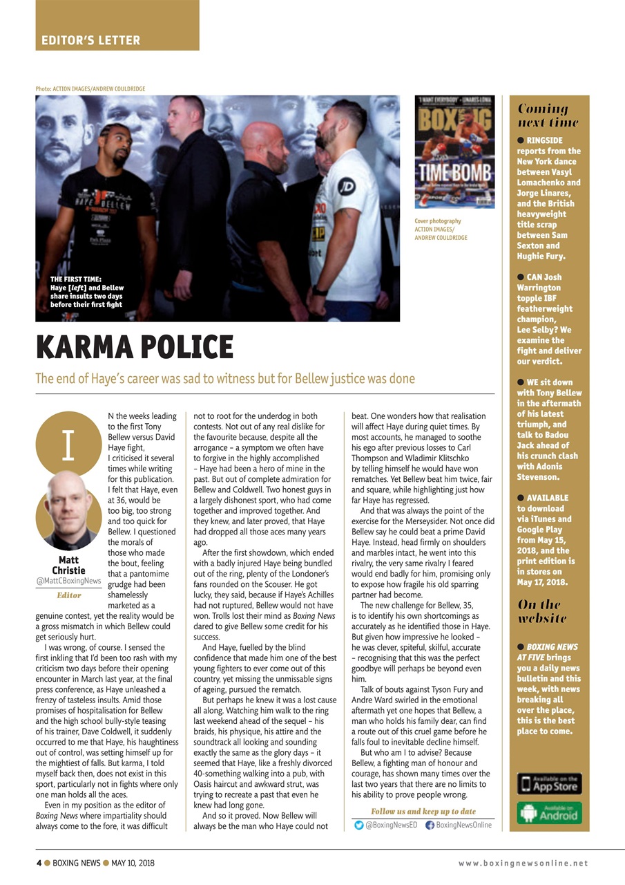 Boxing News Preview Pages