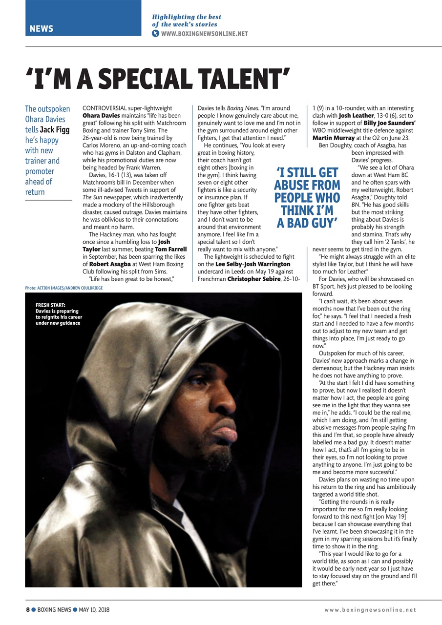 Boxing News Preview Pages