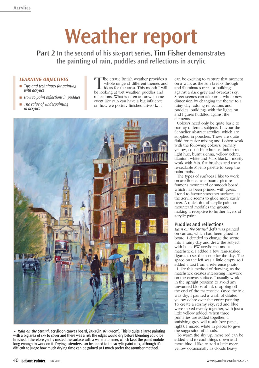 Leisure Painter & The Artist Preview Pages