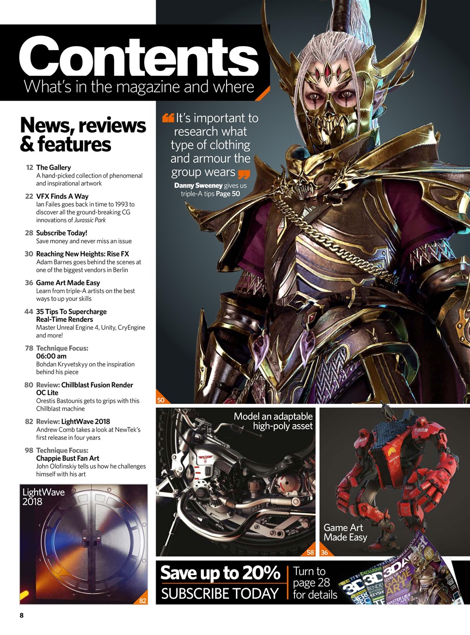 3D Artist Preview Pages