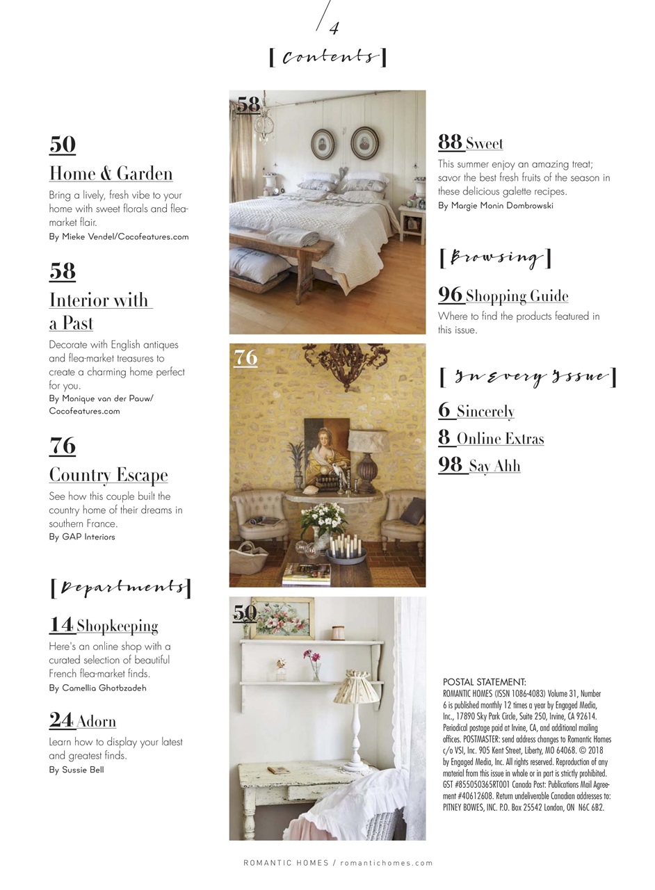 Romantic Homes Preview Pages