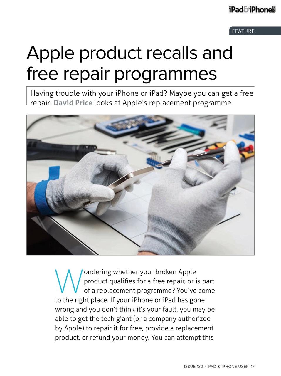 iPad and iPhone User Preview Pages