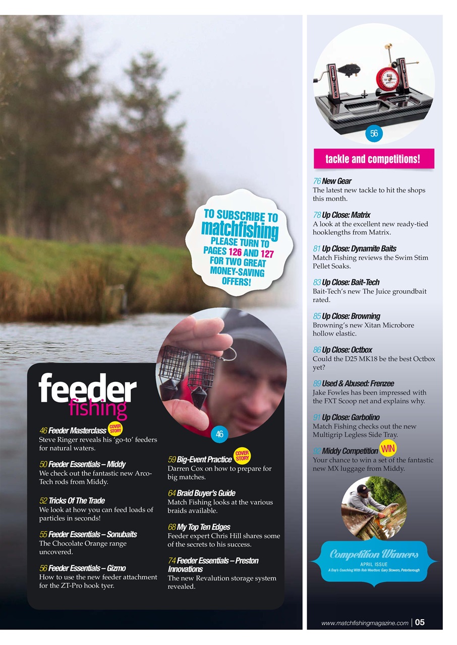 Match Fishing Preview Pages