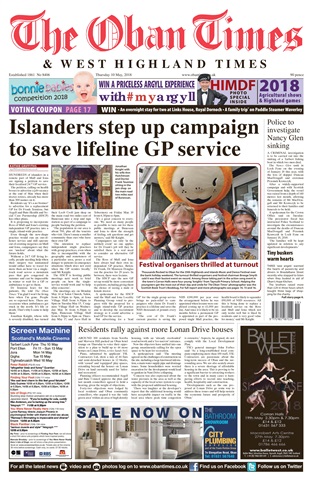 The Oban Times & Lochaber Times issue 10 May 2018