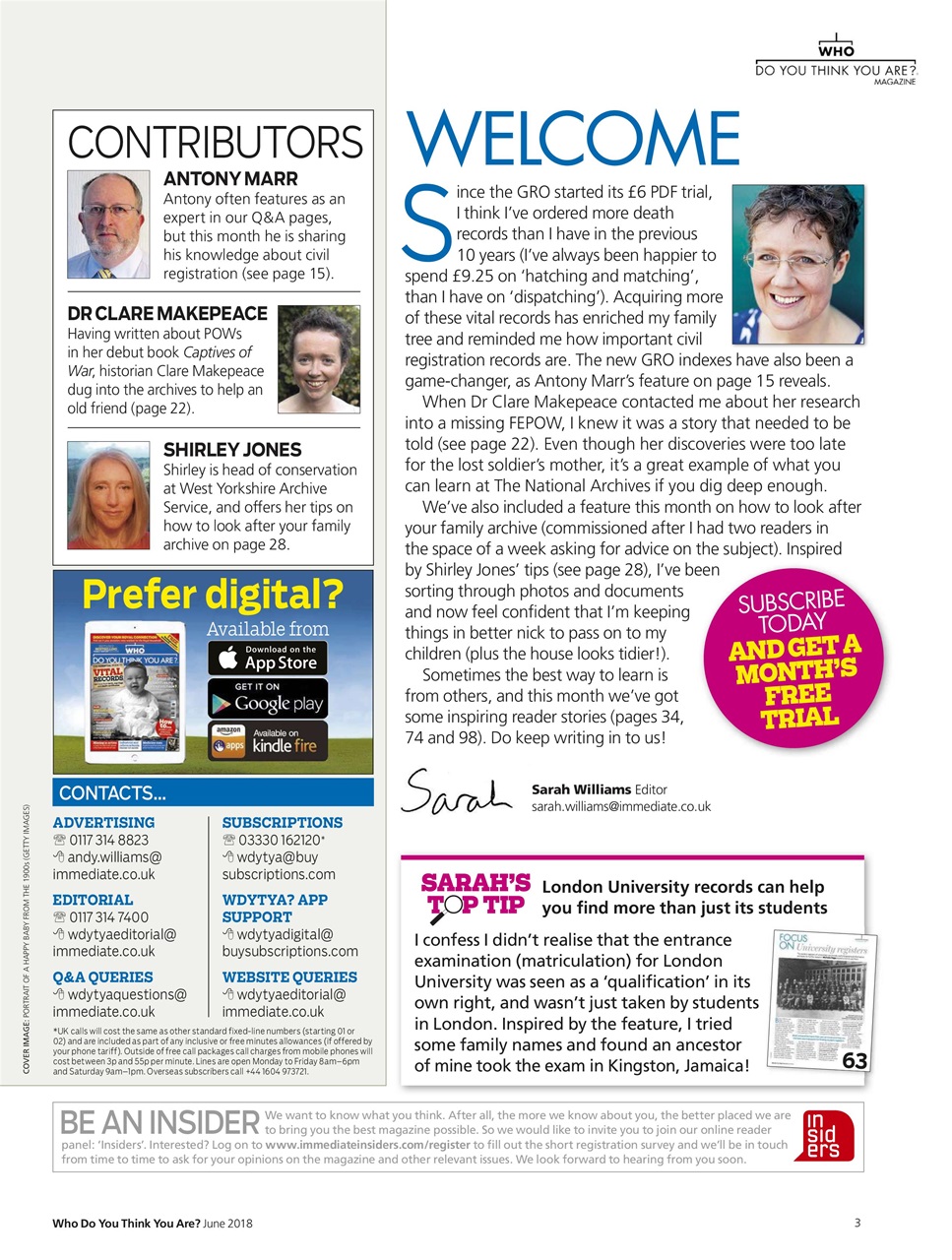 Who Do You Think You Are? Preview Pages