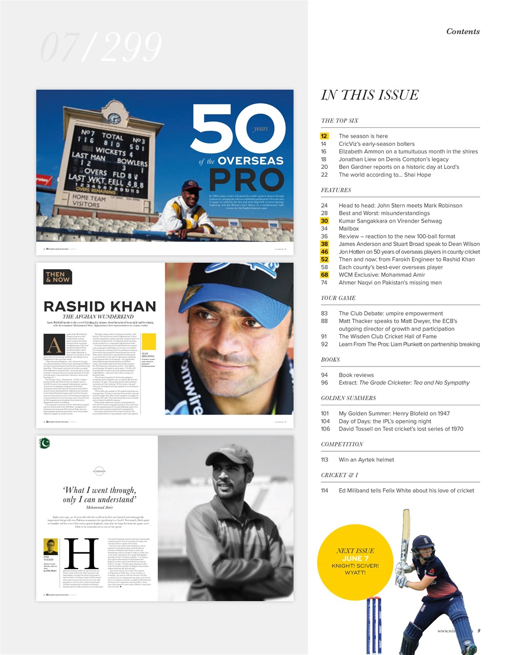 Wisden Cricket Monthly Preview Pages