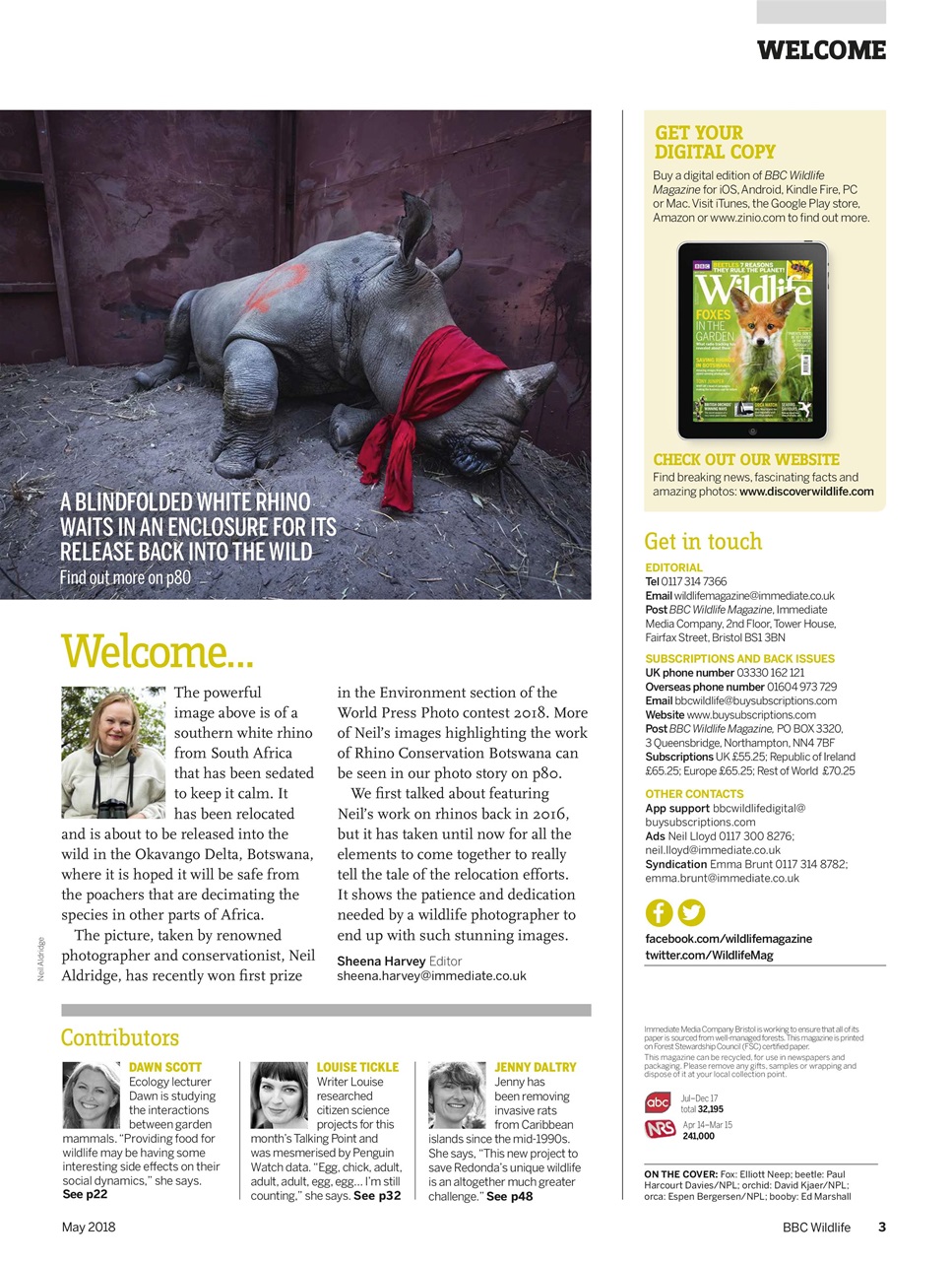 BBC Wildlife Magazine Preview Pages