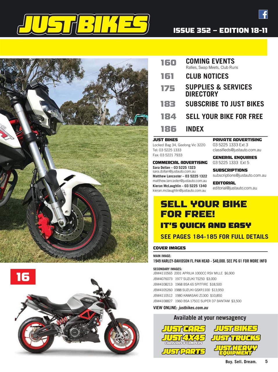 JUST BIKES Preview Pages