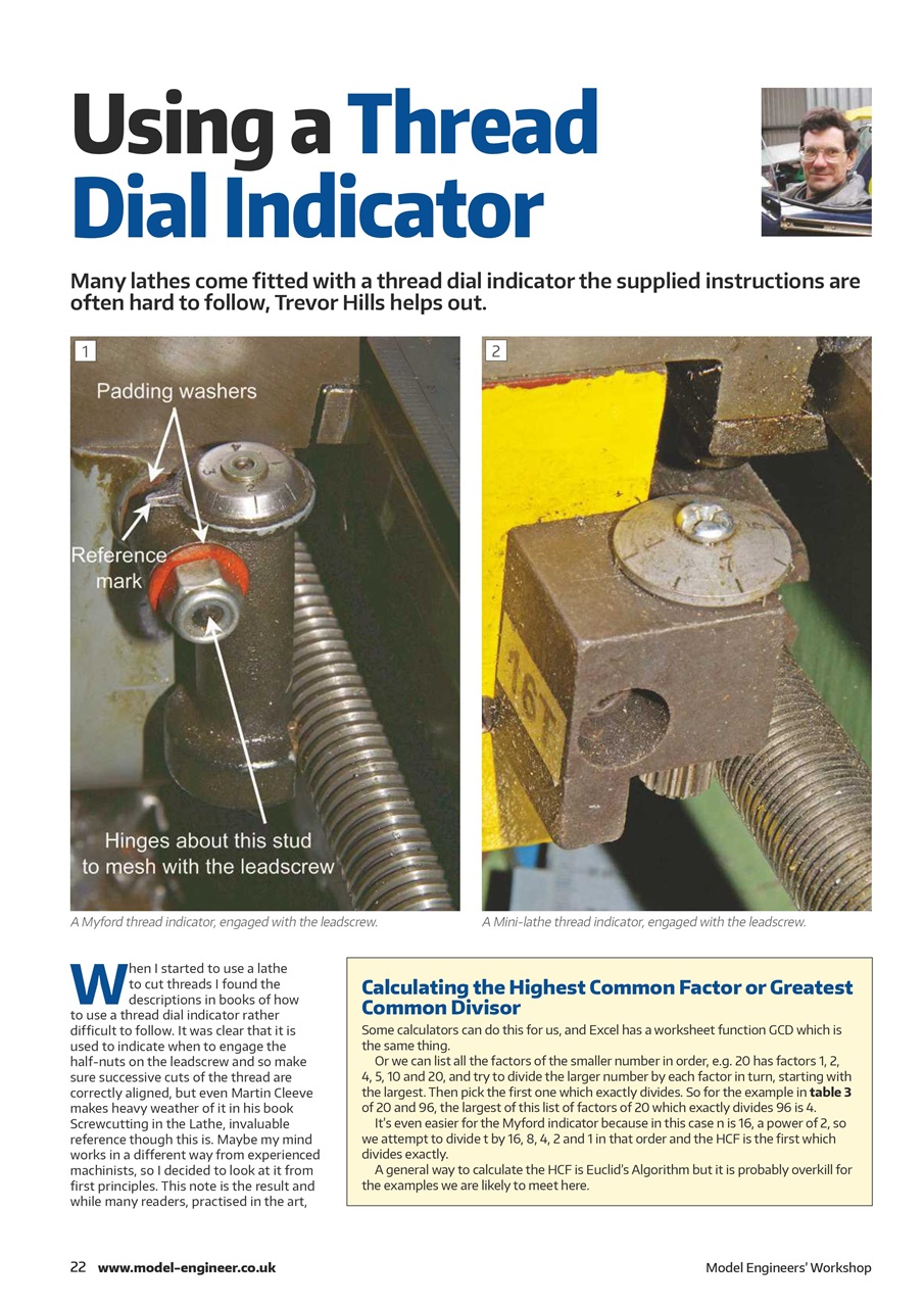 Model Engineer & Workshop Magazine Preview Pages