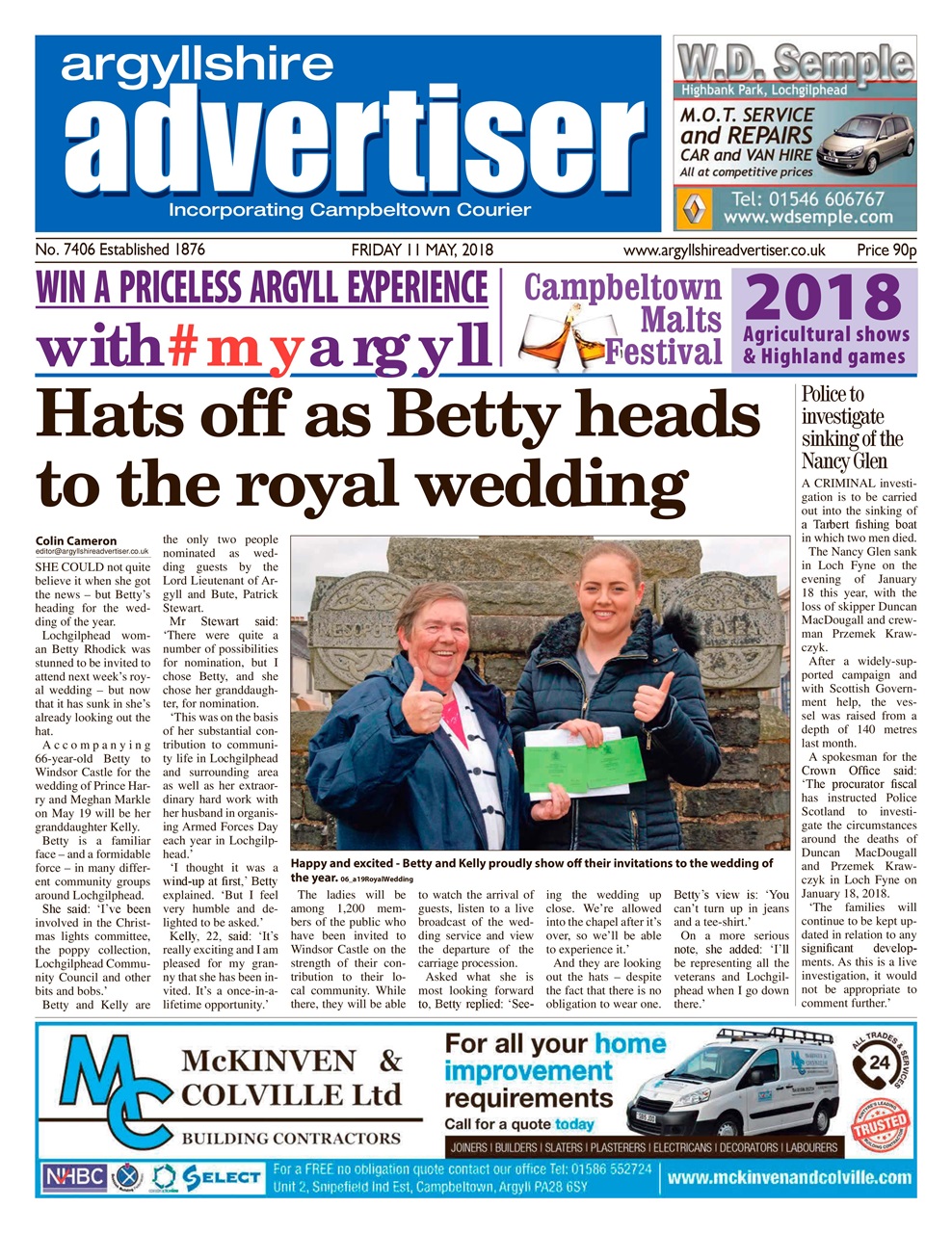 Argyllshire Advertiser Preview Pages
