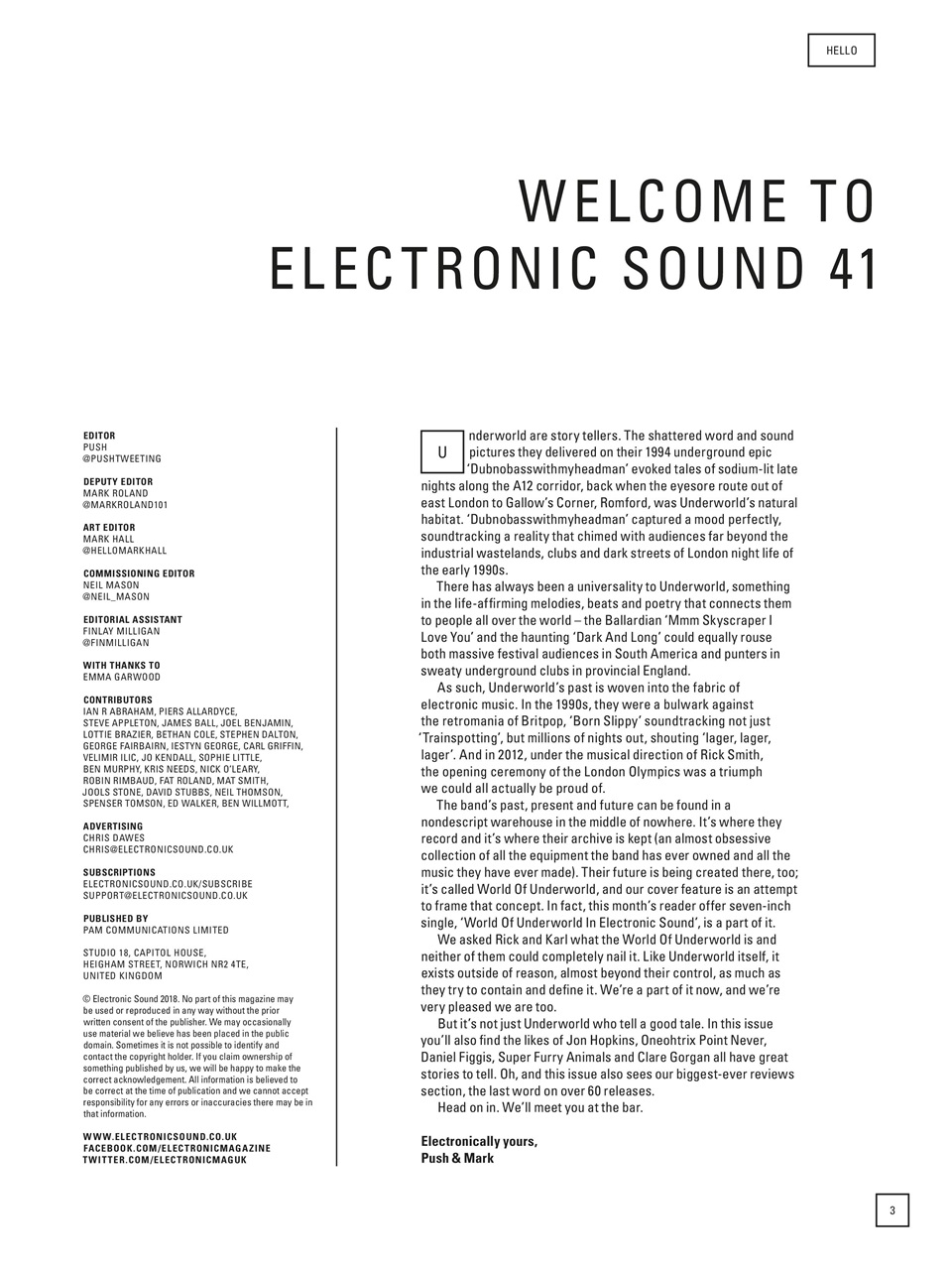 Electronic Sound Preview Pages