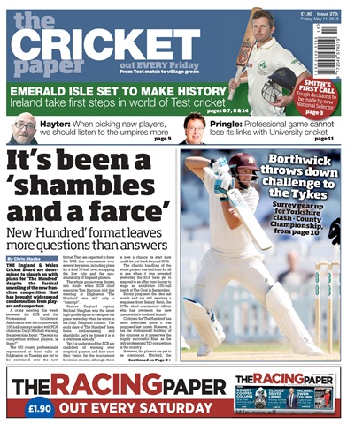 The Cricket Paper issue 11th May 2018