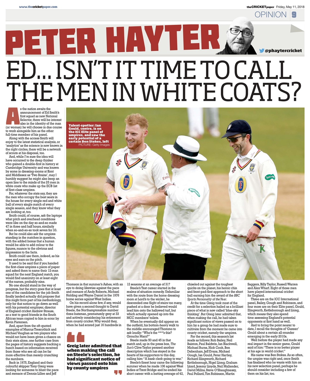 The Cricket Paper Preview Pages