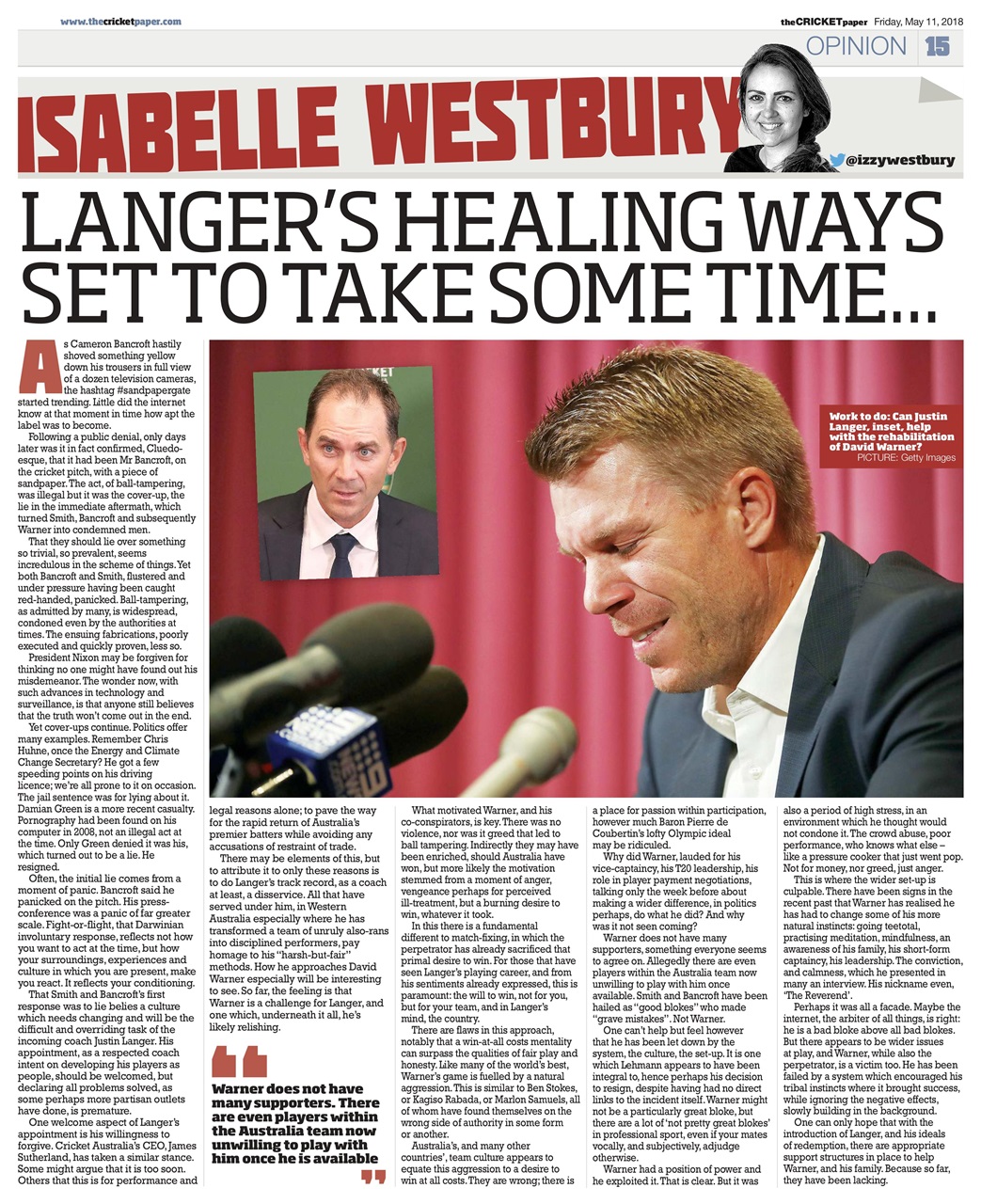 The Cricket Paper Preview Pages