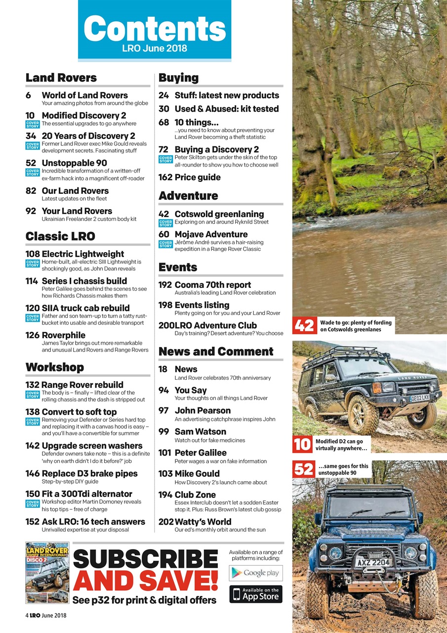 Land Rover Owner Preview Pages