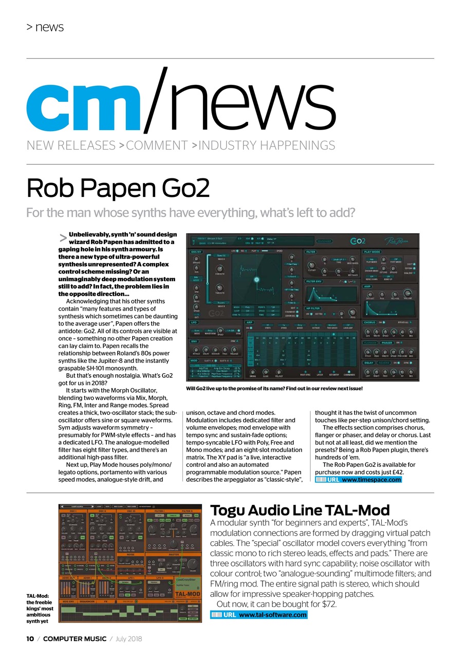 Computer Music Preview Pages