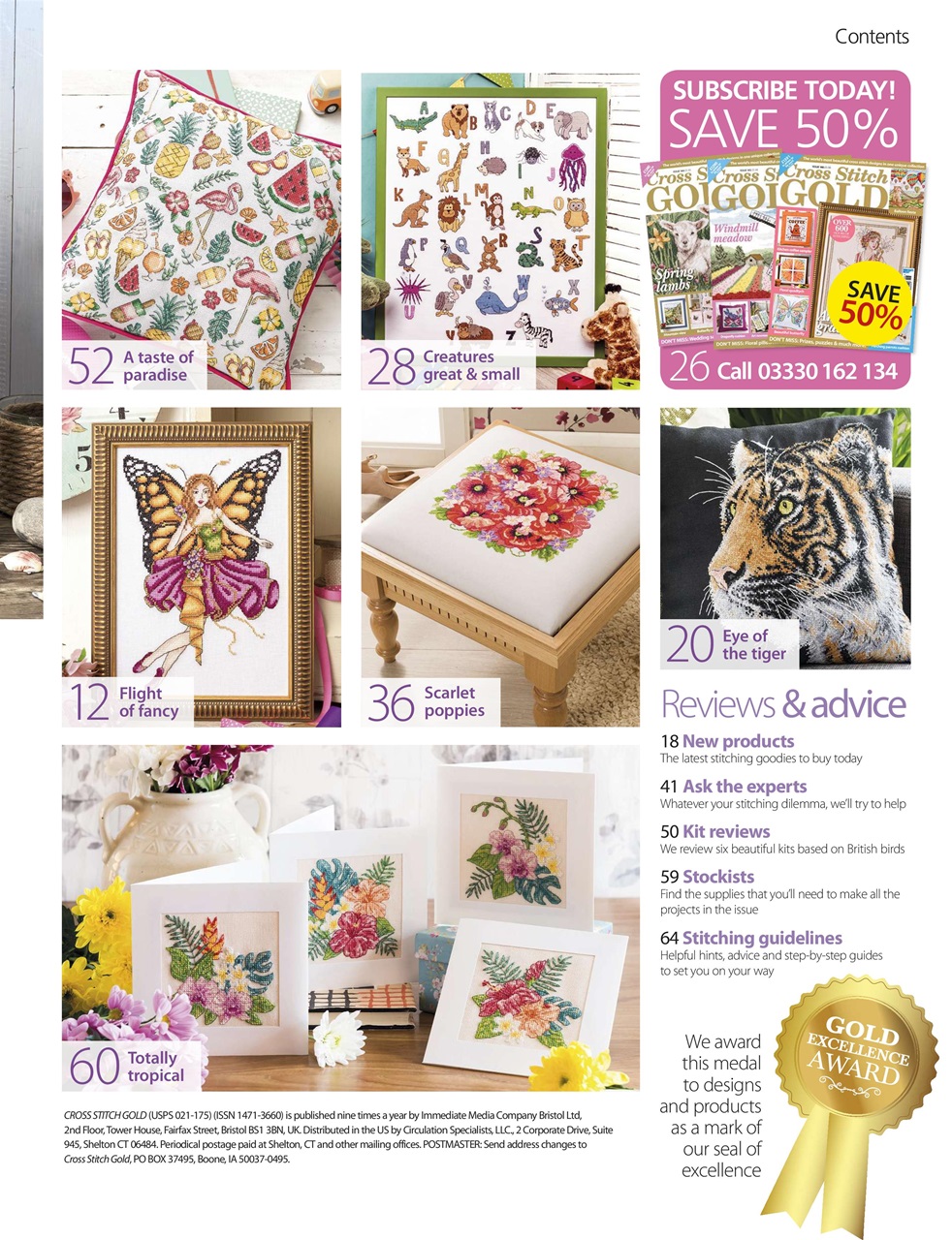 Cross Stitch Gold Preview Pages