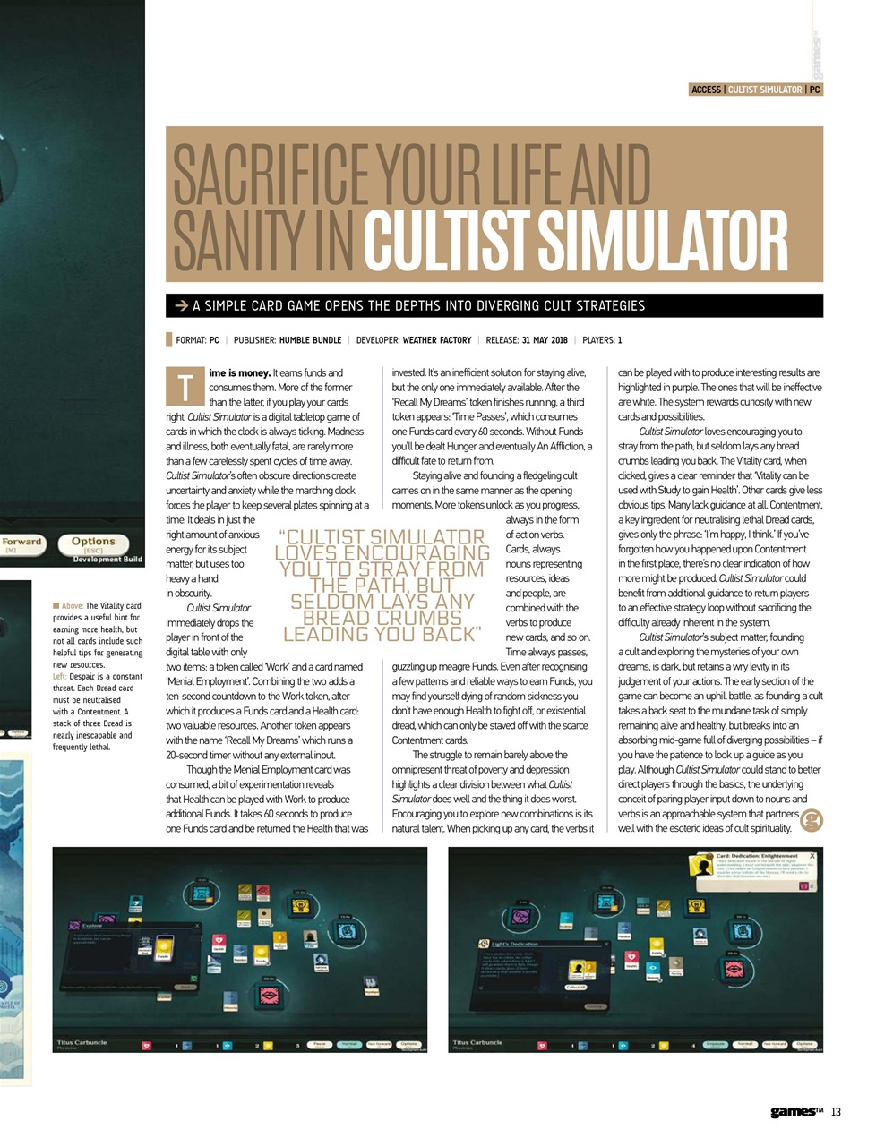 games (TM) Preview Pages