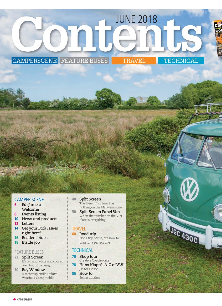 VW Camper Preview Pages