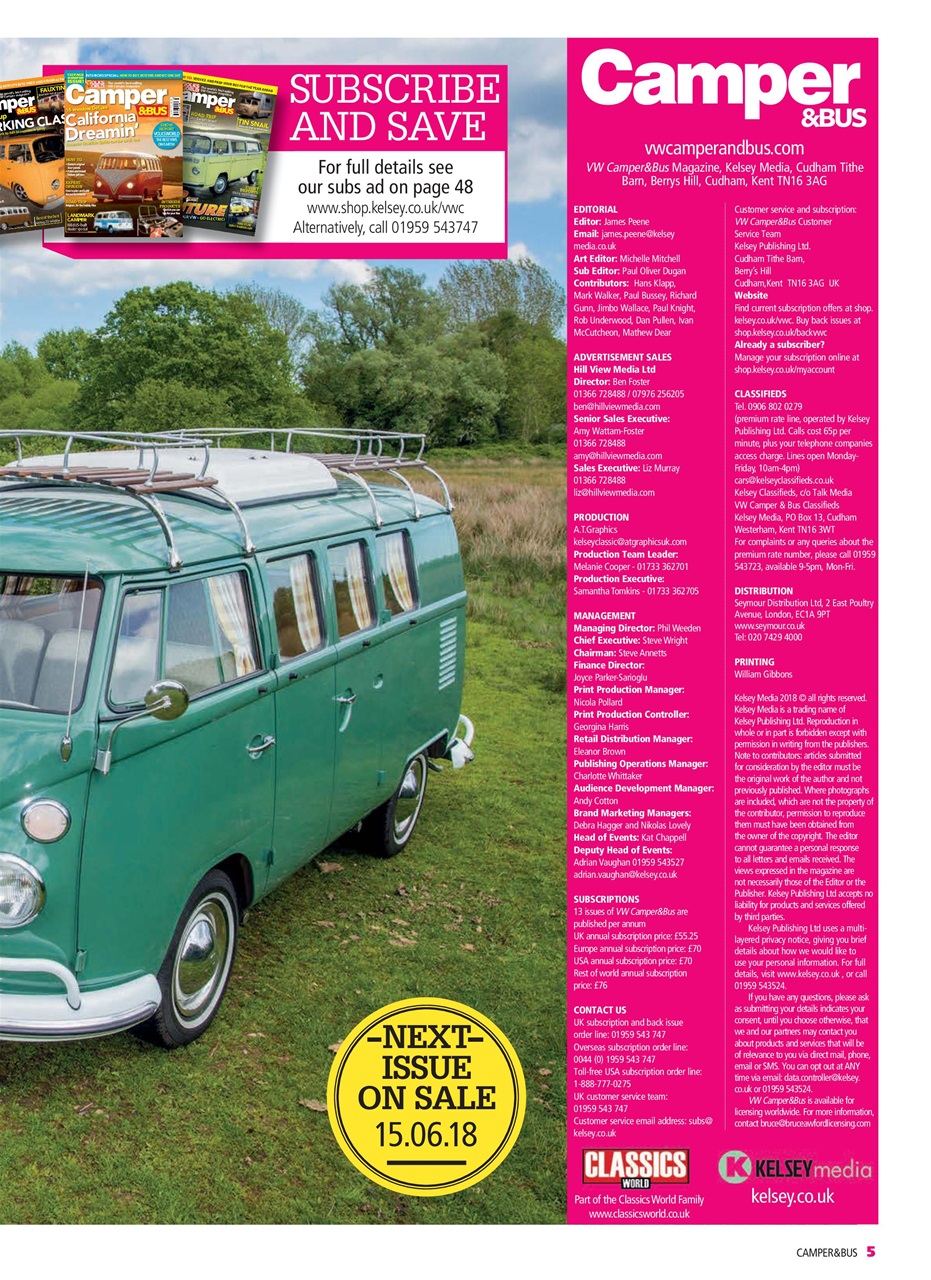 VW Camper Preview Pages