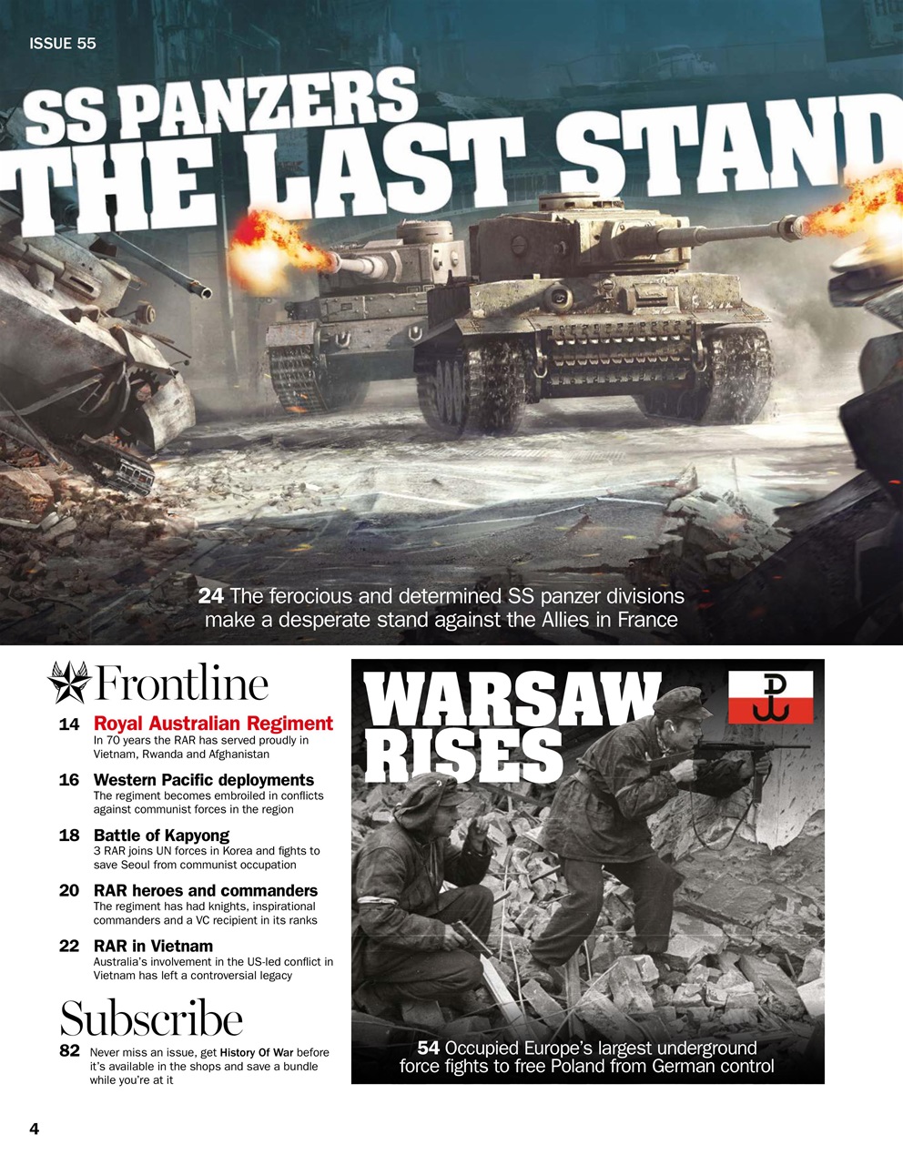 History of War Preview Pages