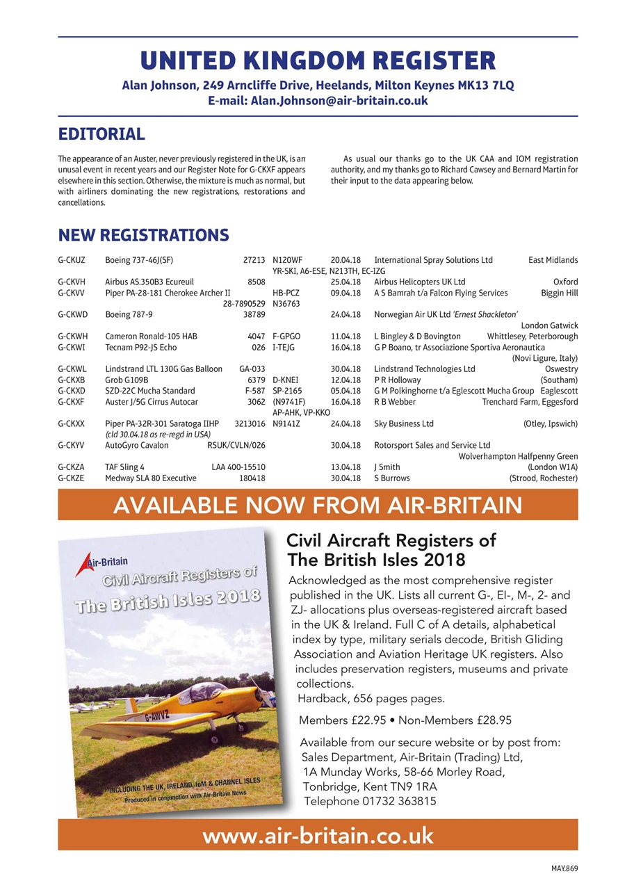 Air Britain News Preview Pages