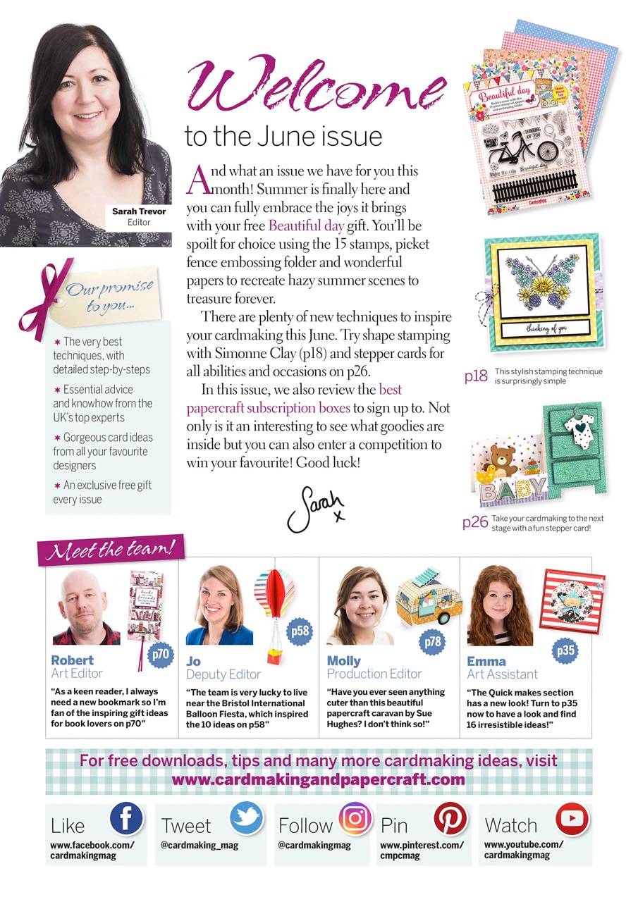 Cardmaking & Papercraft Preview Pages