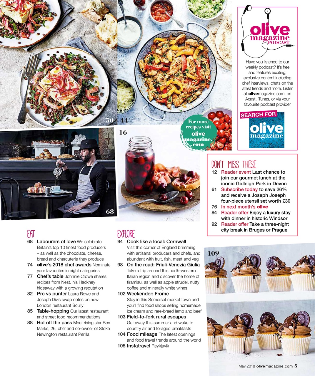 Olive Magazine Preview Pages