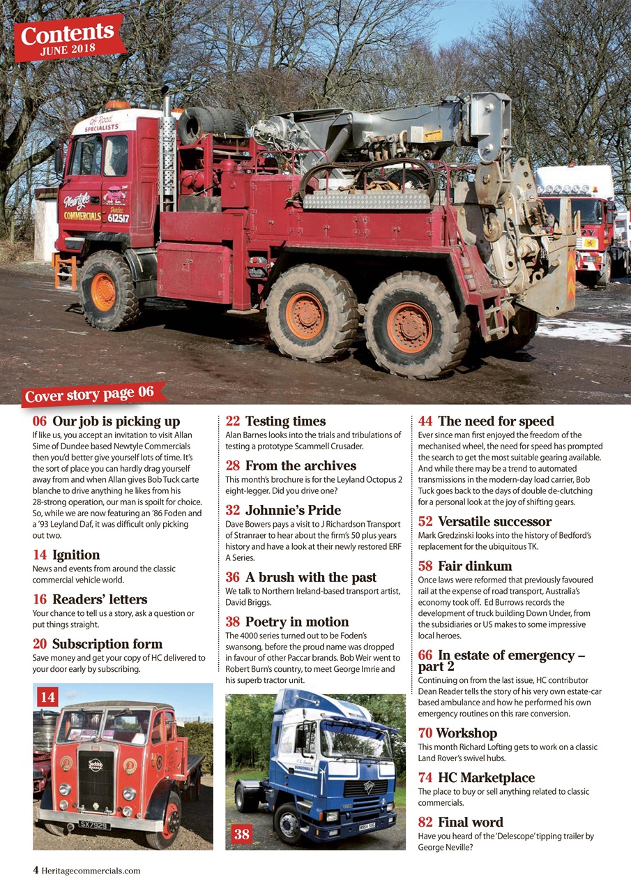 Heritage Commercials Magazine Preview Pages