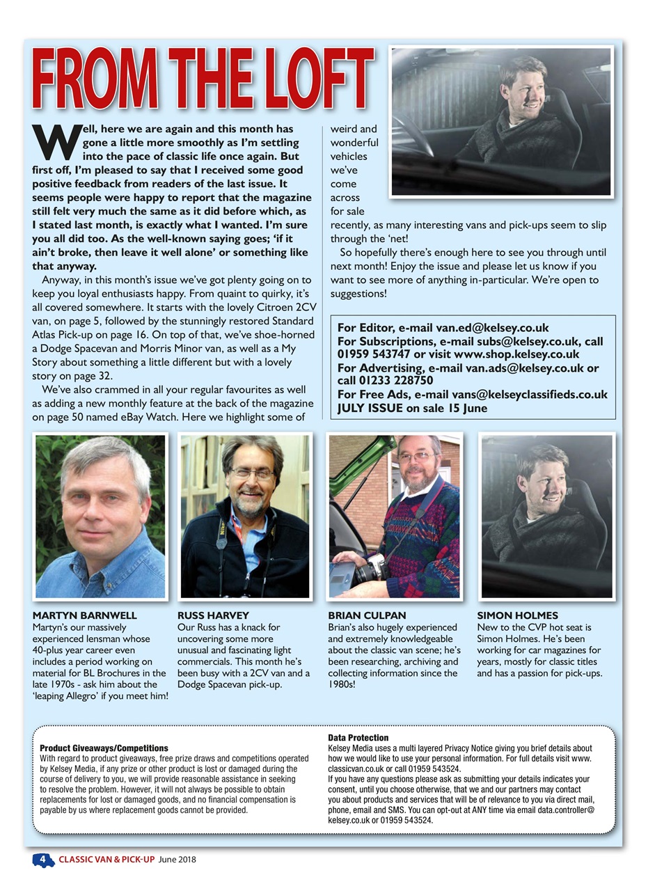 Classic Van & Pick-up Preview Pages