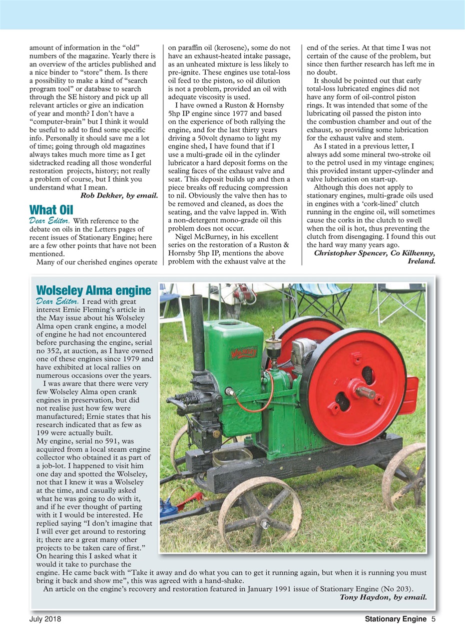 Stationary Engine Preview Pages
