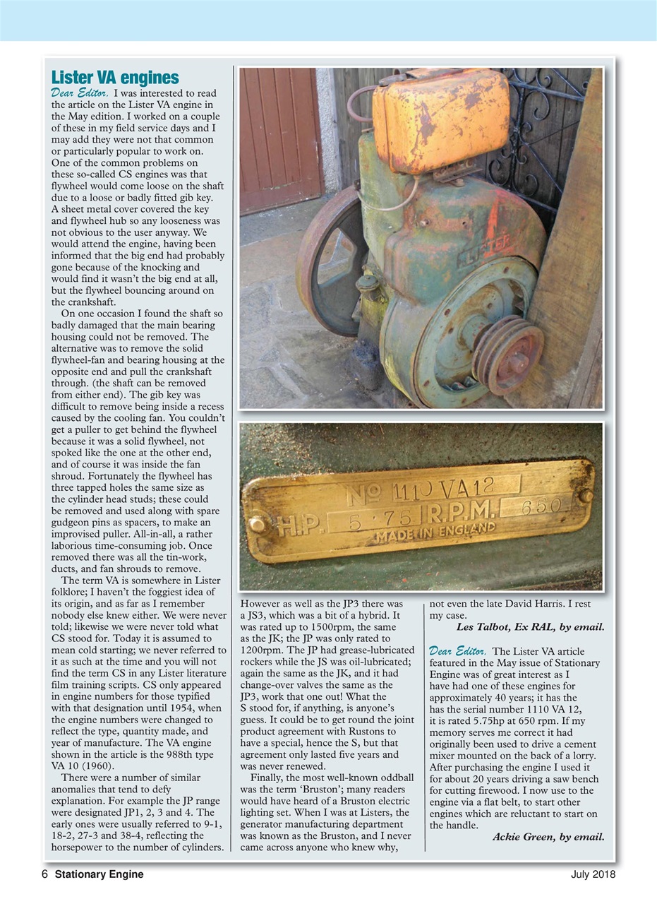 Stationary Engine Preview Pages