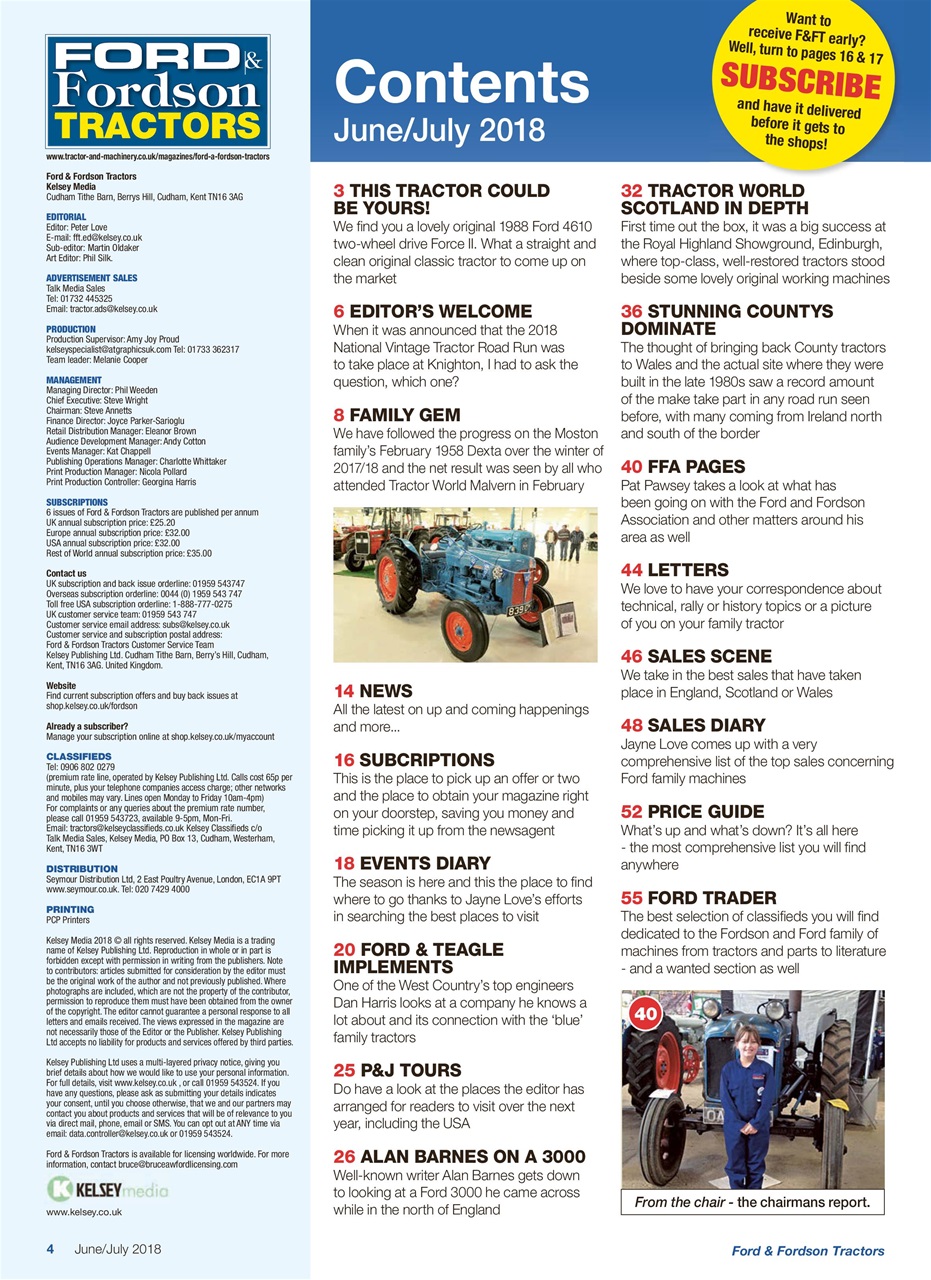 Ford & Fordson Preview Pages