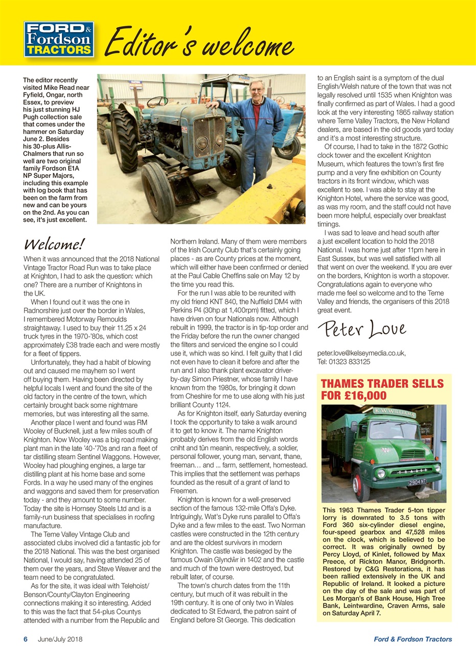 Ford & Fordson Preview Pages