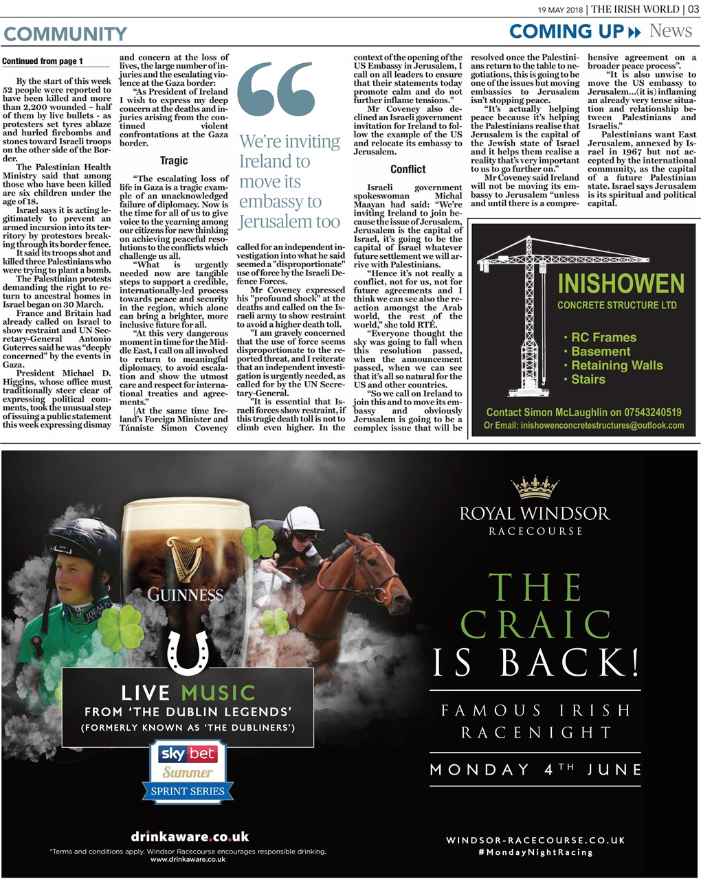 Irish World Preview Pages